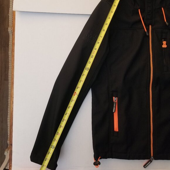 Superdry Black and Orange Windtrekker Jacket; Size S - Picture 13 of 15
